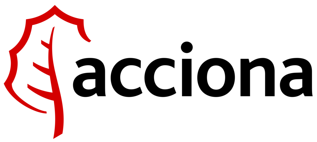 A green background with the word accion written in black.
