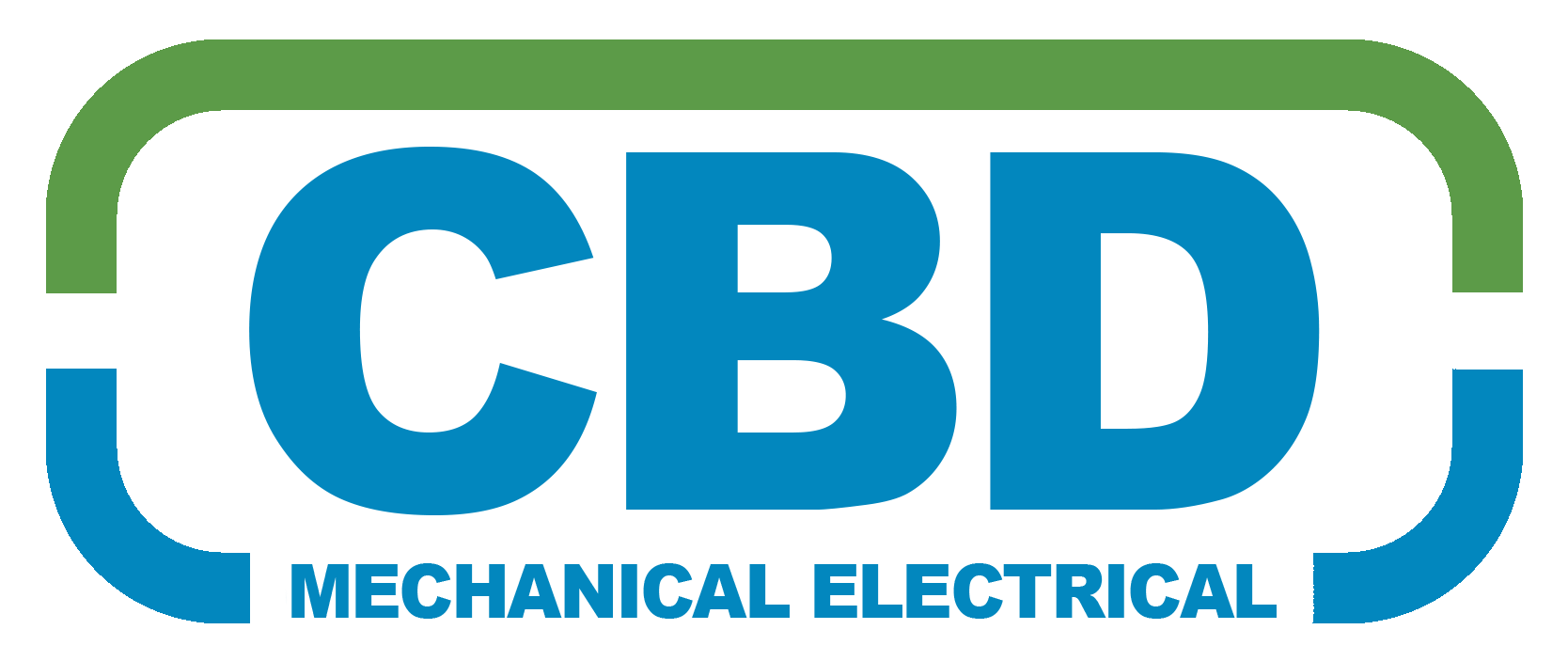 A green and blue logo for mechanical electrical.