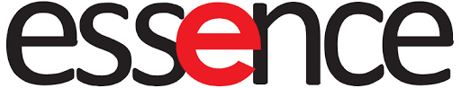 A red and black logo for eone