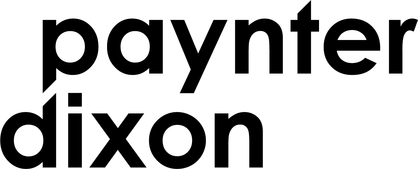 A green background with black letters that say