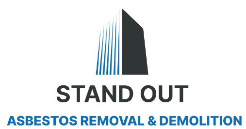 A logo of stand out removals and demolition